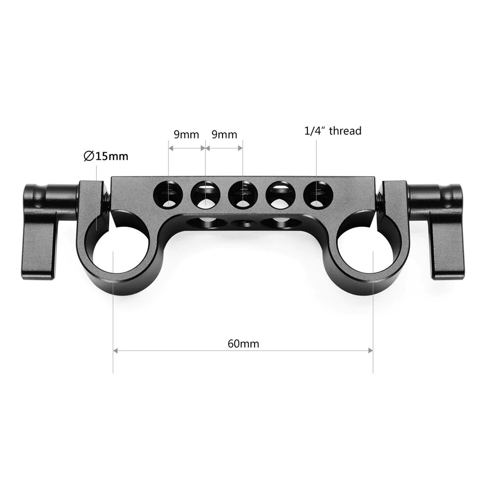 Super lightweight 15mm RailBlock v3 942 ที่ยึดท่อ 15 มม. พร้อมรูน๊อต 1/4