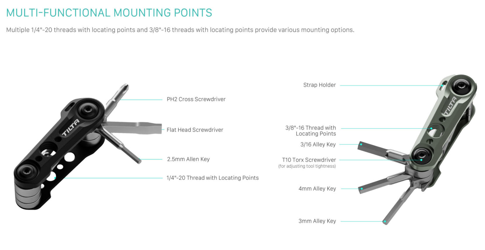 Tilta Multi-Functional Mini Tool Kit ชุดไขควงสำหรับอุปกรณ์กล้อง 6 แบบ ราคา 1250 บาท