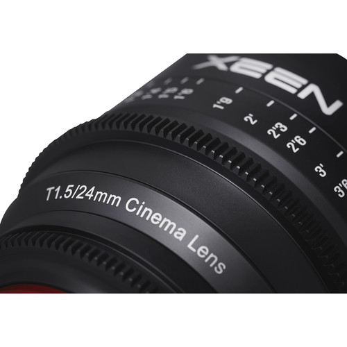 Xeen 24mm T1.5 Cinema Lens เลนส์ถ่ายหนังคุณภาพสูง ทางยาวโฟกัส 24 mm รูรับแสงกว้างสุด T1.5 ราคา 59000 บาท