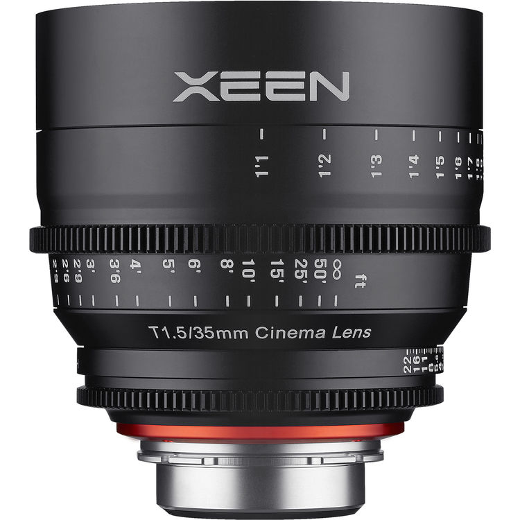 Xeen 35mm T1.5 Cinema Lens เลนส์ถ่ายหนังคุณภาพสูง ทางยาวโฟกัส 35 mm รูรับแสงกว้างสุด T1.5 ราคา 59000 บาท