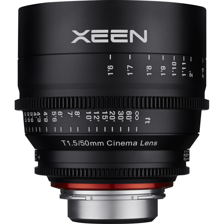 Xeen 50mm T1.5 Cinema Lens เลนส์ถ่ายหนังคุณภาพสูง ทางยาวโฟกัส 50 mm รูรับแสงกว้างสุด T1.5 ราคา 59000 บาท