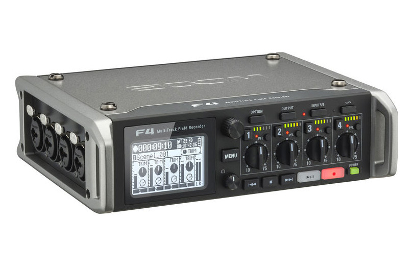 Zoom F4 Multitrack Field Recorder เครื่องบันทึกเสียงภาคสนาม XLR/TRS 4 แชนแนล Timecode BNC ราคา 20400 บาท